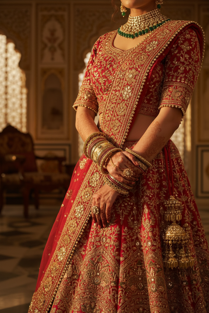 Bridal Model Both Wrists