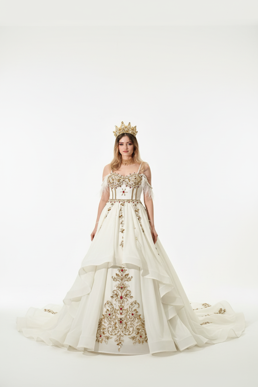 Royal Bridal Gown – Front View
