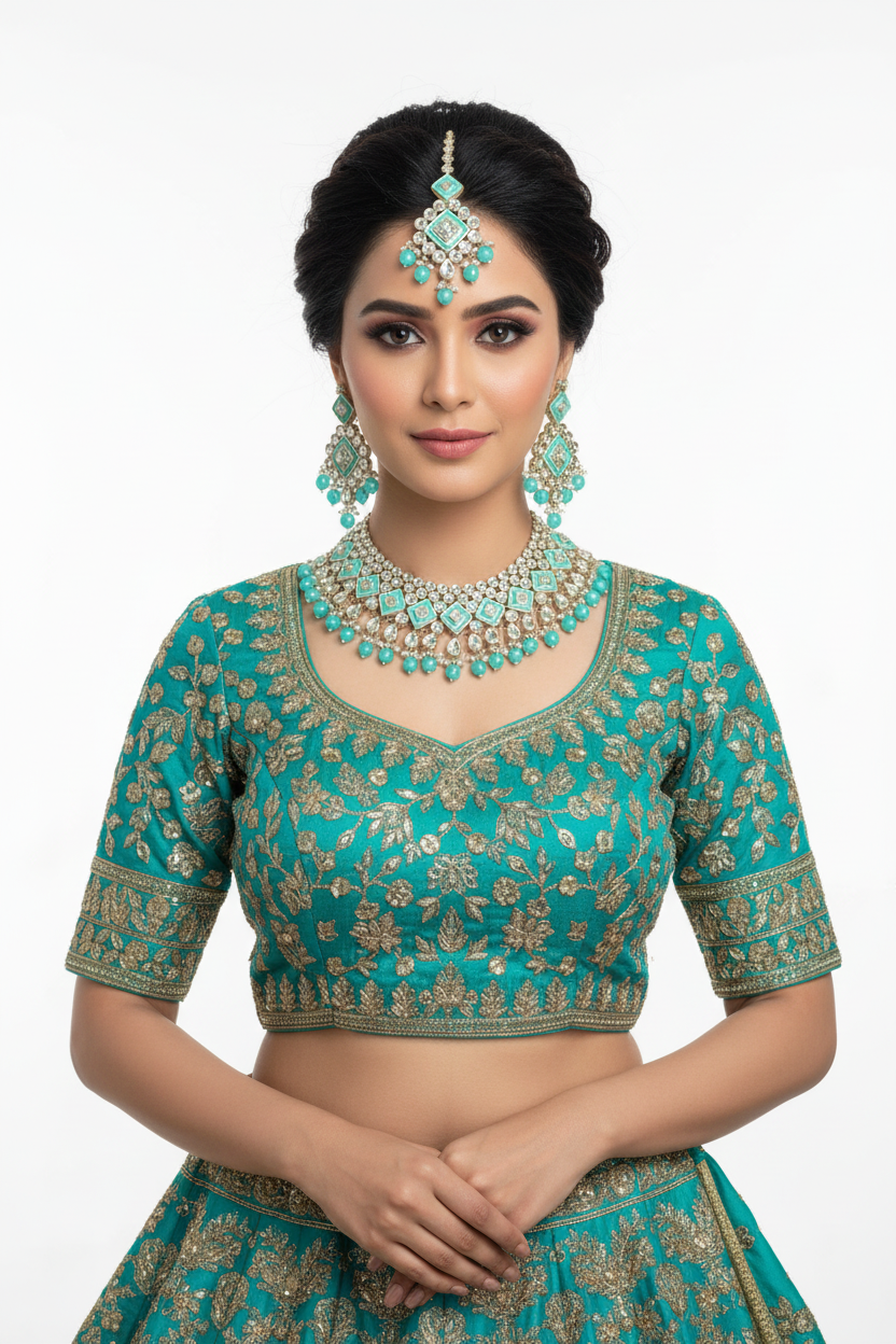 Turkuaz Kundan Set Model Görseli